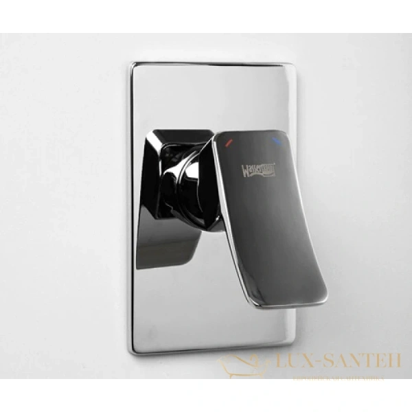 душевой комплект wasserkraft aller a12118 300 мм, хром