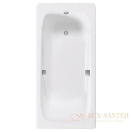 ванна чугунная delice flex 170х80 с отверстиями под ручки dlr230631r, белый глянцевый 
