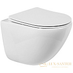 Подвесной унитаз BelBagno Amanda BB051CHR без сиденья, белый