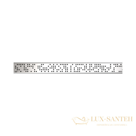 alcaplast решетка для водоотводящего желоба apz13 дизайн code, нерж. сталь, матовая code-750m, 750 мм