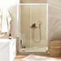 душевая дверь jacob delafon serenity e14c110-ga 110 см, профиль хром глянцевый, стекло прозрачное