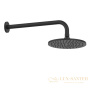 верхний душ 201,5 мм с кронштейном gessi emporio 47382.299, black xl