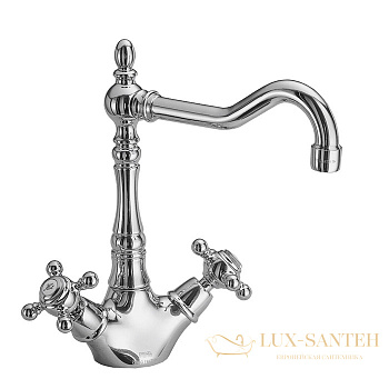 смеситель для кухни elizabeth fima carlo frattini kitchen, f5087cr, поворотный излив, хром