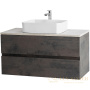 тумба под раковину cezares molveno 46 molveno 46-100-2c-so-oss 100 см подвесная, ossido