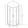 душевой уголок berges solo r 061108 90х90 см