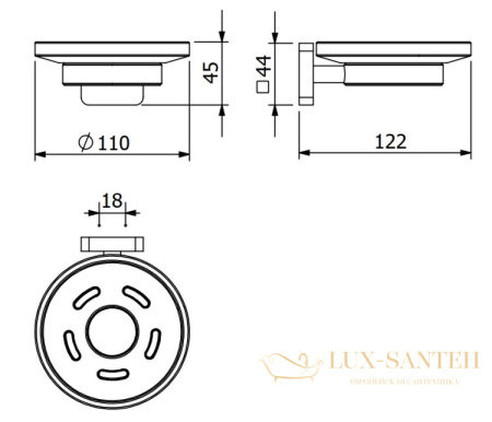 мыльница подвесная kludi vela s, 25985n0, золото брашированное