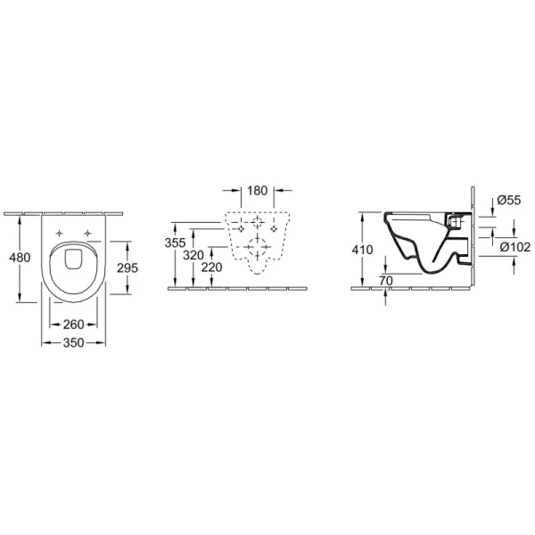 подвесной безободковый унитаз villeroy & boch architectura 4687hr01 с сиденьем микролифт, альпийский белый