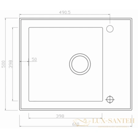 кухонная мойка seaman eco glass smg-610b-gold.b, золотой/черный