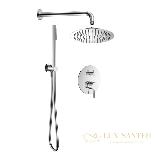 душевая система встраиваемая для душа aquame aqm8404cr, хром