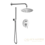 душевая система встраиваемая для душа aquame aqm8404cr, хром