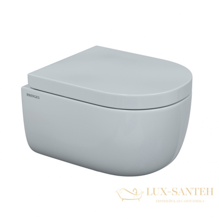 комплект berges 043231: подвесной унитаз ego с системой инсталляции novum 525 и панелью смыва, хром глянцевый