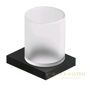 стакан для зубных щеток подвесной kludi vela c, 3197539, черный матовый