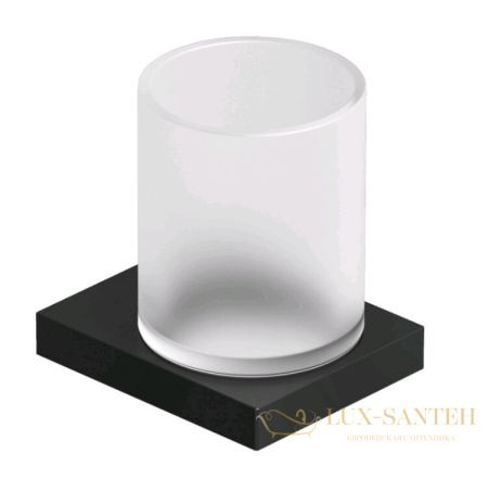 стакан для зубных щеток подвесной kludi vela c, 3197539, черный матовый