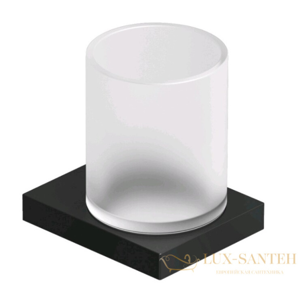 стакан для зубных щеток подвесной kludi vela c, 3197539, черный матовый