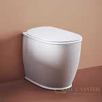 Унитаз напольный ArtCeram Atelier ATV002 05 00 безободковый, белый матовый