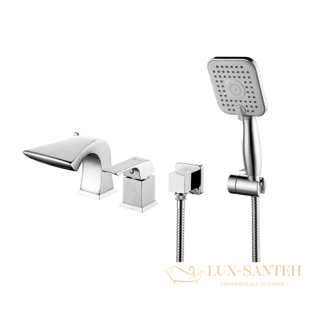 смеситель на борт ванны lemark unit lm4547c, хром