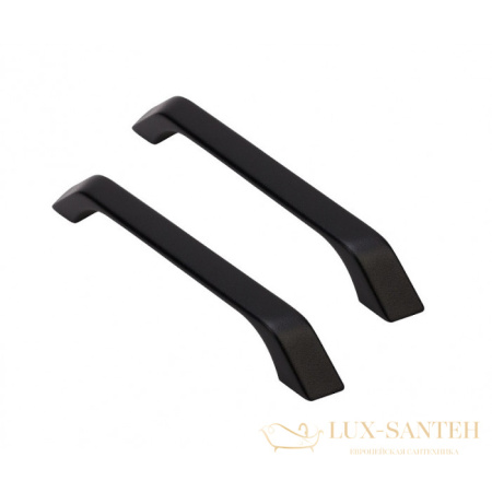 ручки dlr000006 для чугунных ванн скобообразные delice серия elite (комплект 2 шт), черный матовый