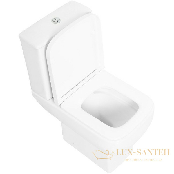 унитаз компакт belbagno aurora bb8604cpr/sc без бачка с сиденьем микролифт, белый