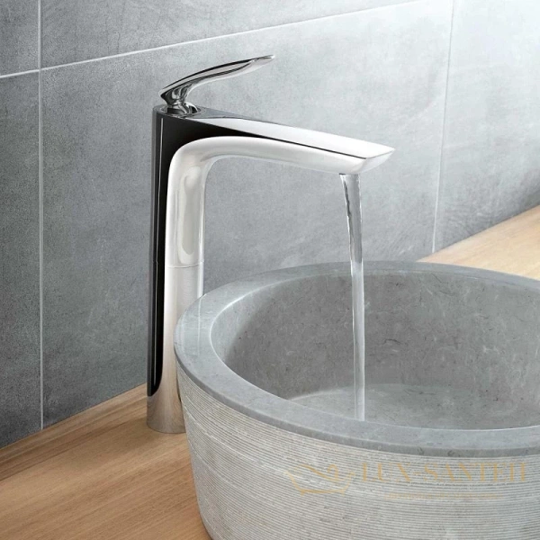 смеситель для раковины kludi balance 522960575 для раковины без донного клапана, хром