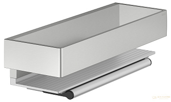 полка для душа со встроенным стеклоочистителем keuco edition 11, 11159210000, нержавеющая сталь шлифованная