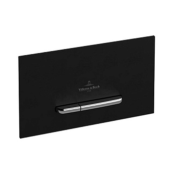 смывная клавиша villeroy & boch viconnect 922160rb для унитаза, стекло - чёрный глянцевый