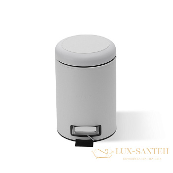 мусорное ведро 7 л, decor walther brownie te, 0939550, с педалью и крышкой soft-close, белый