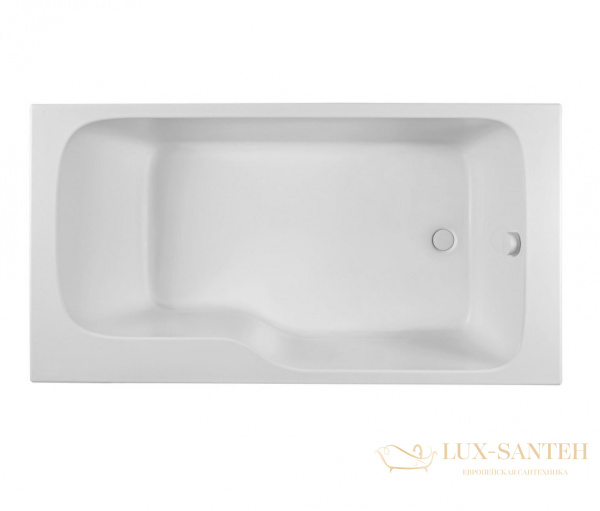 акриловая ванна jacob delafon bain douche malice e6d065r-00 170*90 см правосторонняя, белый