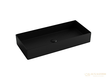 раковина накладная ceramica nova element cn6072mb, 801*361*130 мм, черный матовый