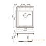 кухонная мойка omoikiri daisen 42-bl artgranit х черный, 4993606
