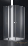 душевой уголок cezares elena elena-w-ah-2-120/90-p-cr-r 120x90 r профиль хром, стекло рифленое