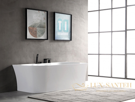 ванна акриловая угловая abber ab9335-1.7 r, белый глянцевый