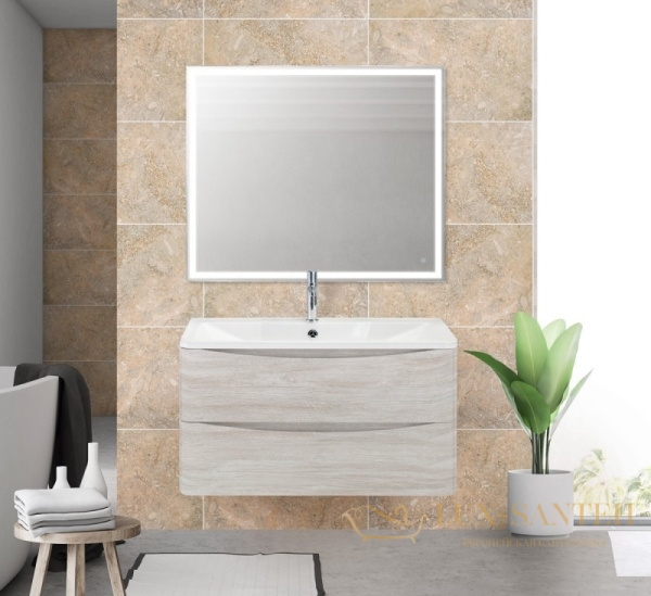 тумба под раковину belbagno acqua acqua-900-2c-so-rvb подвесная, rovere vintage bianco