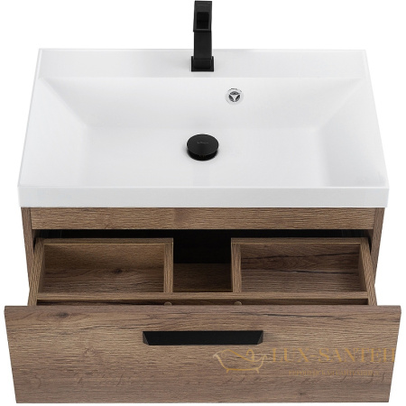 тумба под раковину belbagno aurora aurora-700-2c-so-rt 70 см подвесная, rovere tabacco