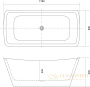 ванна акриловая aquatek верса 178x80 aq-4880, отдельностоящая