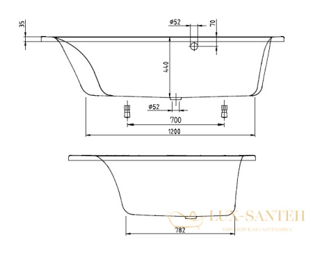 акриловая ванна villeroy & boch loop & friends 170х135 uba175lfs9liv-01, белый alpin