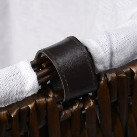 плетеная корзина wasserkraft isar wb-130-l для белья, темно-коричневый