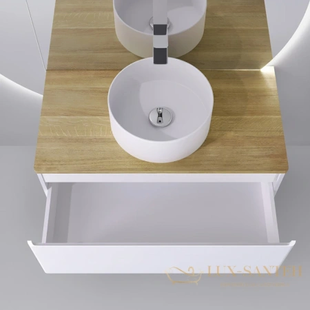 тумба jorno solis sol.01.100/p/w 100,2 см, белый матовый 