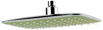 прямоугольная головка верхнего душа emmevi 257*188 мм. abs. зеленая, c06675/cr(green), цвет хром