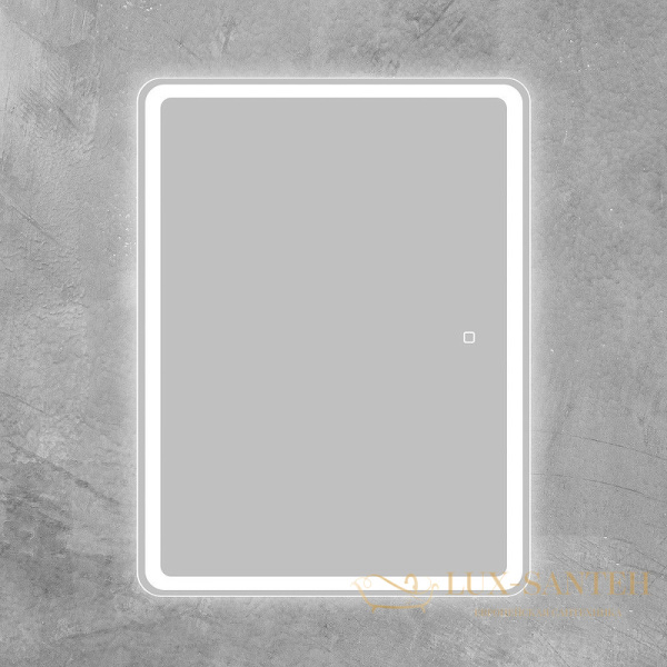 зеркальный шкаф belbagno marino spc-mar-600/800-1a-led-tch 60 см с подсветкой, белый