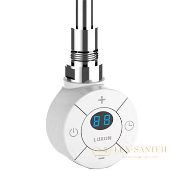 электрический тэн lux-03m-600 с дисплеем и таймером 600w белый