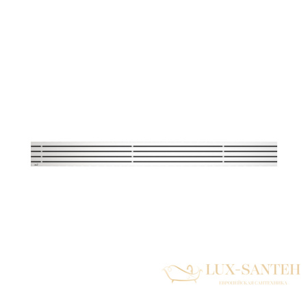 alcaplast решетка для модулярного водоотводящего желоба apz13, нержавеющая сталь-мат, дизайн stream, stream-950m, 950 мм