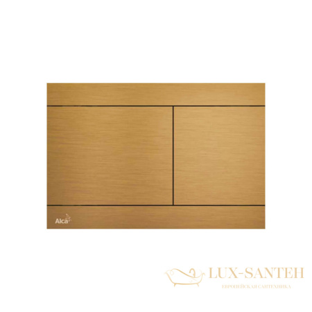 кнопка управления alcaplast для скрытых систем инсталляции золото крацованный мат fun-g-b