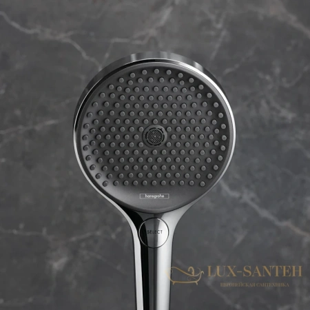 ручной душ hansgrohe rainfinity 130 3jet 26864340 шлифованный черный хром