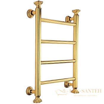 полотенцесушитель электрический margaroli capitelli 2- 952j 2952j5504gonb, ширина 56.5 см, высота 83, золото
