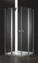 душевой уголок cezares elena elena-w-a-22-100-c-cr 100x100 профиль хром, стекло прозрачное