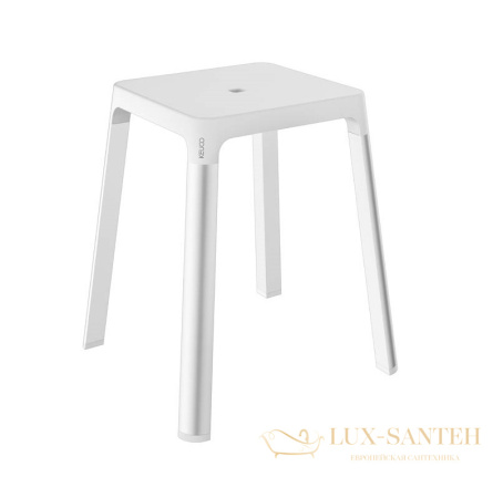 табурет keuco axess, 35082170051, алюминий/белый