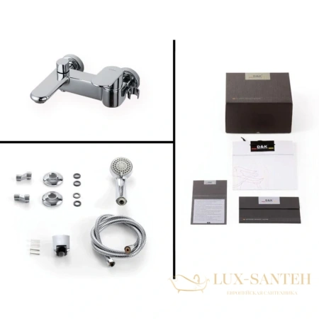 смеситель d&k rhein.speyer da1313201 для ванны, хром