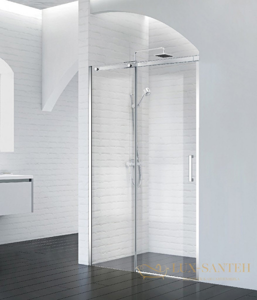 душевая дверь belbagno acqua acqua-bf-1-100-c-cr 100 см профиль хром, стекло прозрачное
