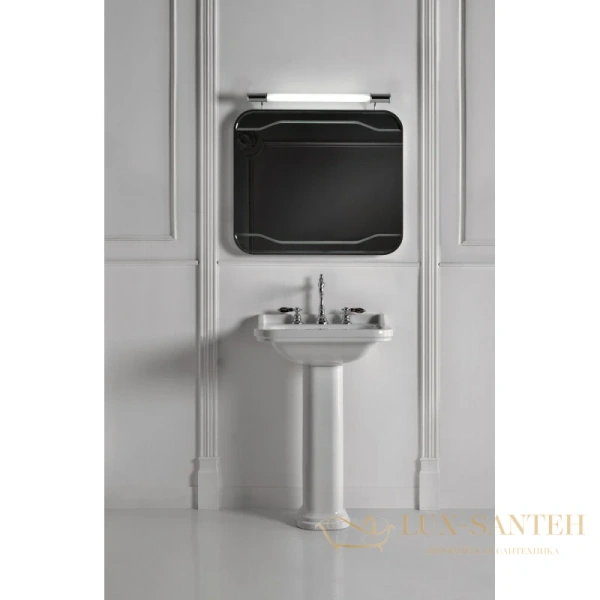 раковина kerasan waldorf 4140k1bi/cr*3 60х55 см, белый