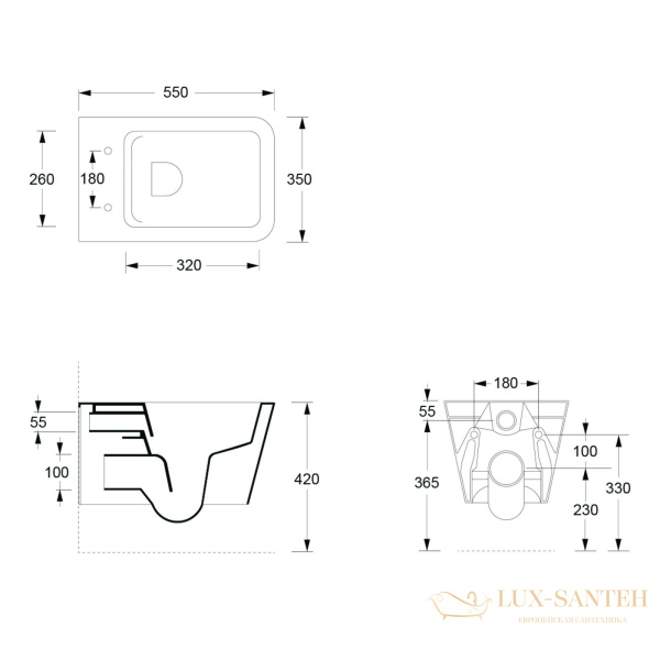 комплект, alice hide square, 31210101set: подвесной унитаз 31210101; сиденье для унитаза softclose mc3101sqs; набор крепежный fix10, белый глянцевый